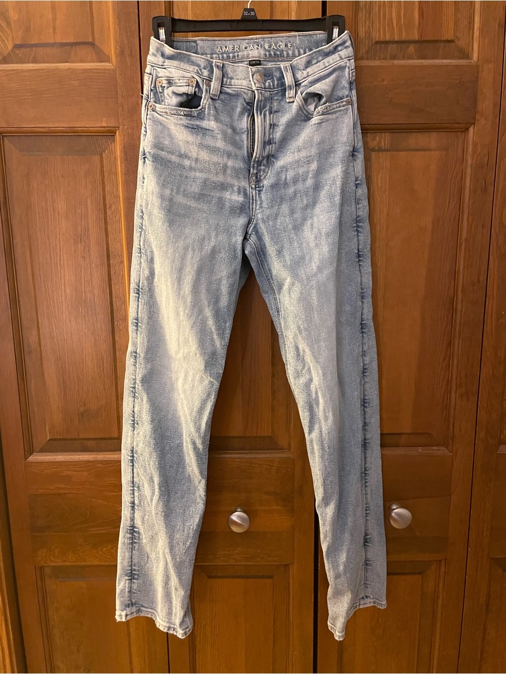 American Eagle Outfitters Light Wash Straight Leg Jeans